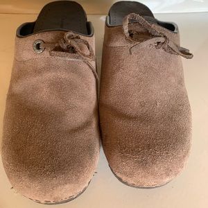 Suede Clogs